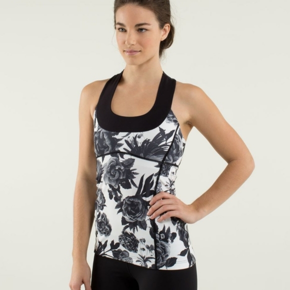 Lululemon Scoop Neck Tank Brisk Bloom - Picture 1 of 5